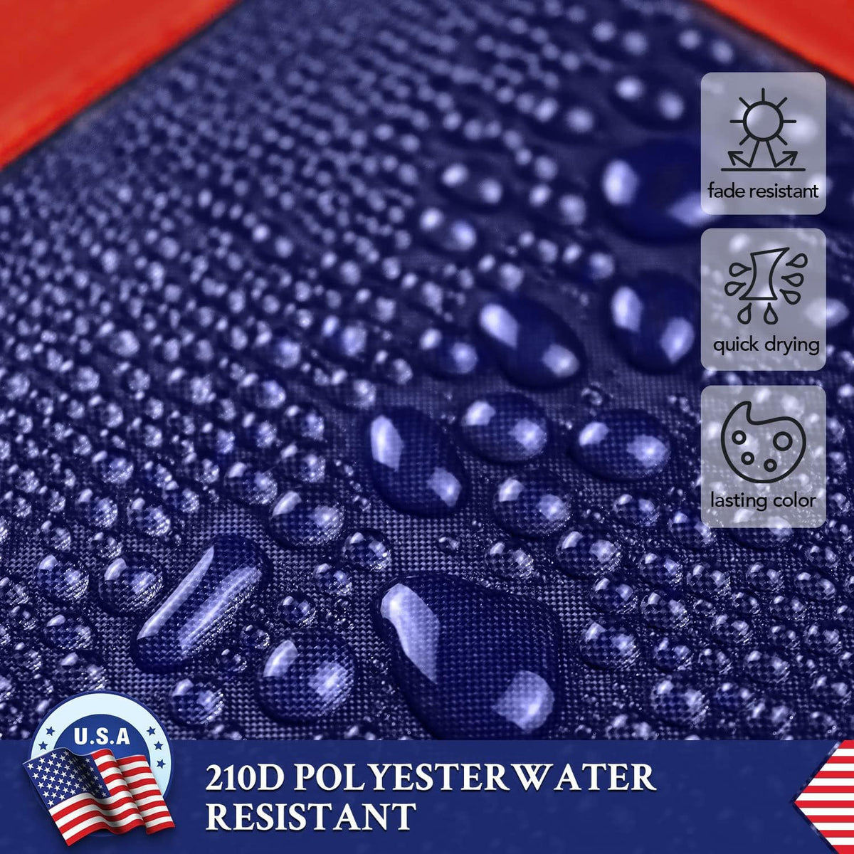 AGUIFLGS flag uses colorfast dyes for bright, long-lasting hues.