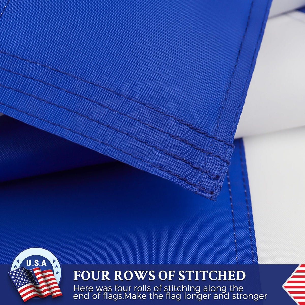 AGUIFLGS Greece flag brass-grommets provide secure outdoor mounting.