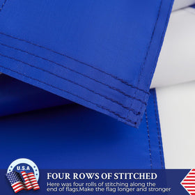 AGUIFLGS Greece flag brass-grommets provide secure outdoor mounting.