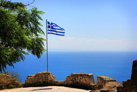 AGUIFLGS Greece flag 210D nylon with waterproof finish for all weather.