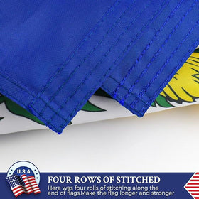 AGUIFLGS flag with brass grommets for secure mounting and durability