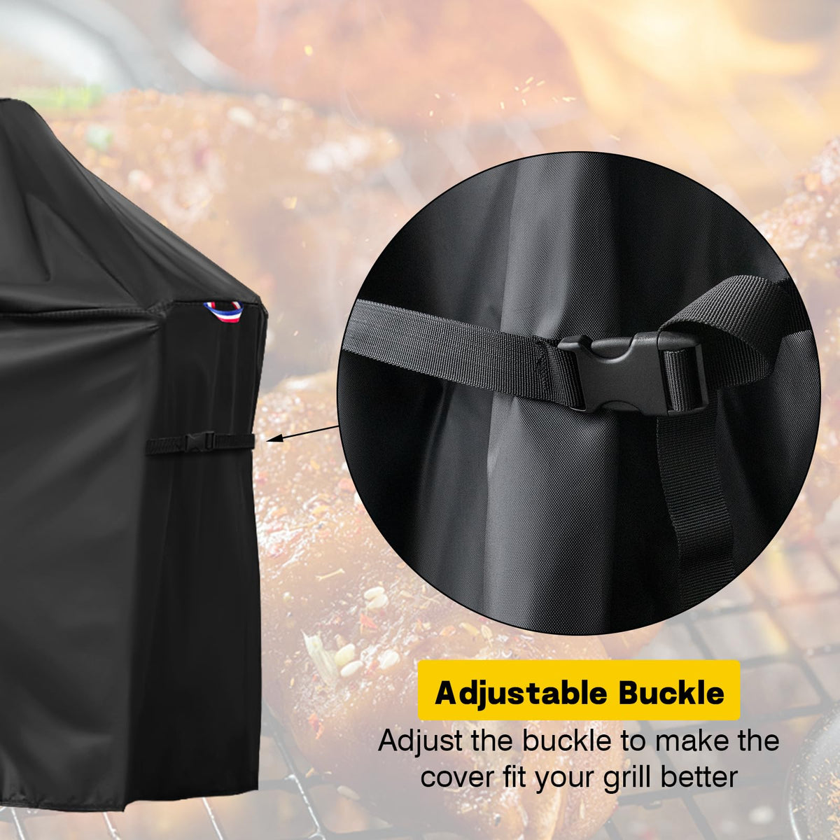 All-weather defense shields Weber Spirit from rain, sun, and debris.