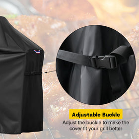All-weather defense shields Weber Spirit from rain, sun, and debris.