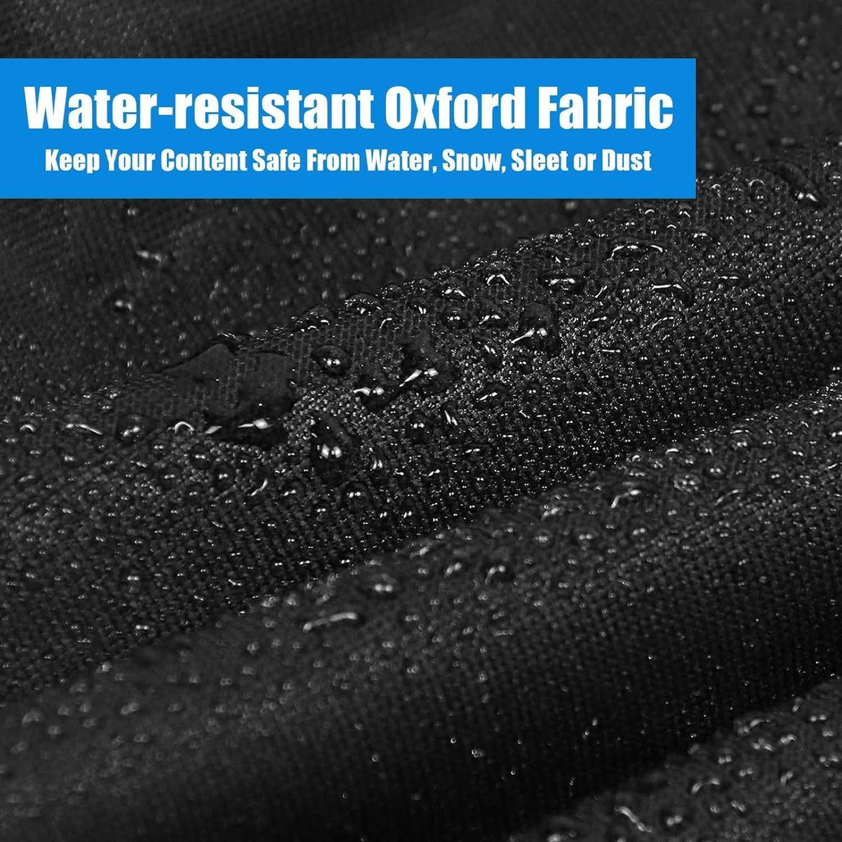 Agustone wind-tight straps secure the cover against gusty winds.