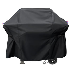 Agustone grill cover for Weber Spirit fits 3-burner models securely.