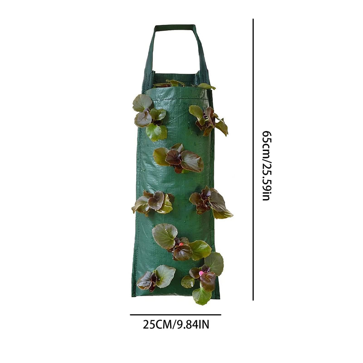 AGYTBG durable reinforced handles securely support heavy soil in bags.