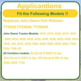 AHADA compatibility coverage across John Deere models for versatile replacement
