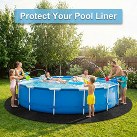 AHEONLAR black geotextile pool pad for durability.