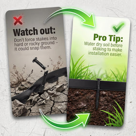 Easy cut edging fits any space with scissors or a knife