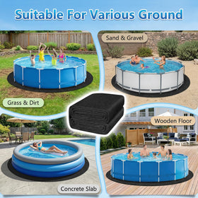 AHEONLAR cut-to-fit round pool pad for irregular shapes.