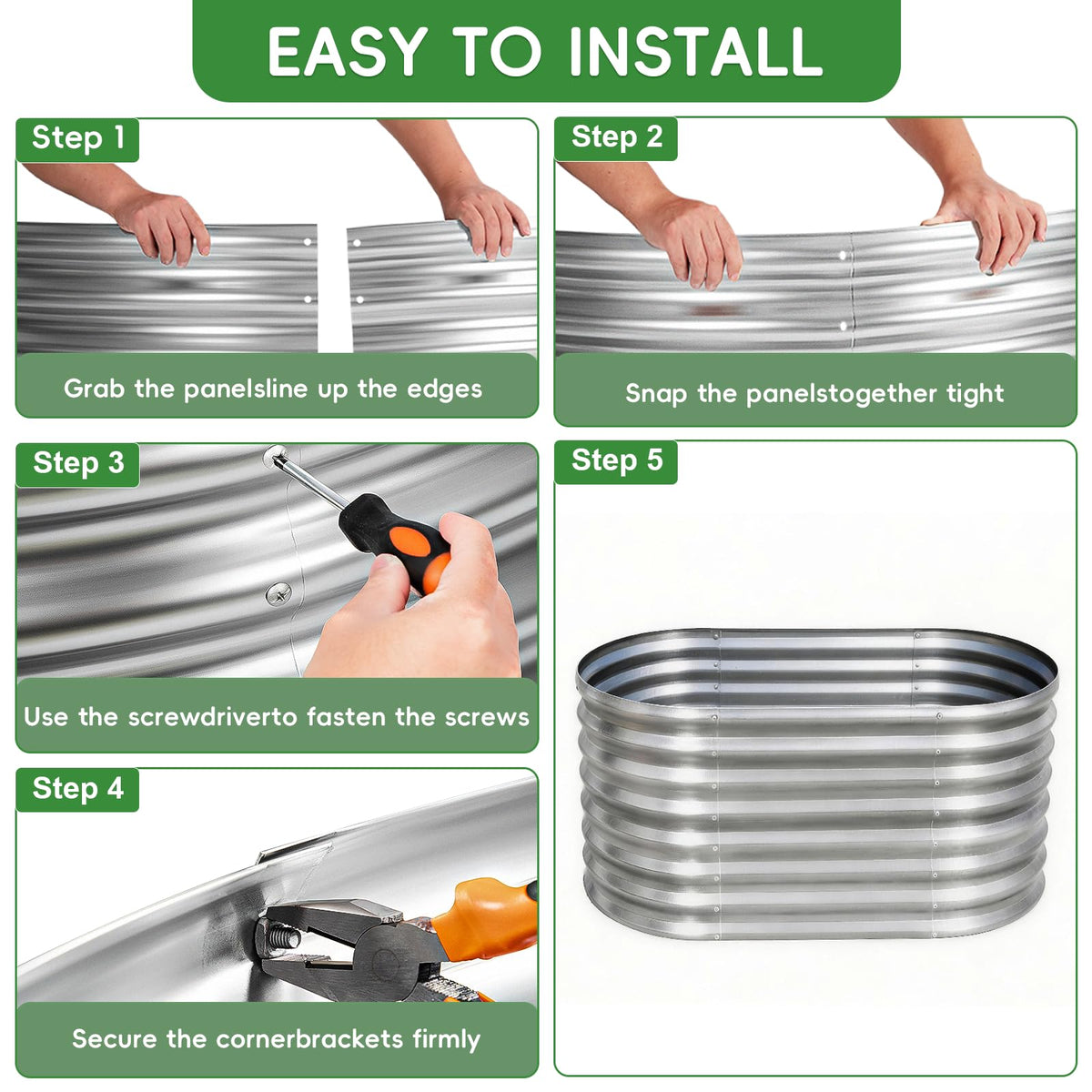 AHEONLAR multipurpose bed for vegetables, fruits, and herbs in home gardens