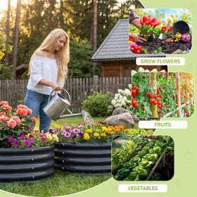 AHEONLAR open-base round planter highlighting healthy root growth.