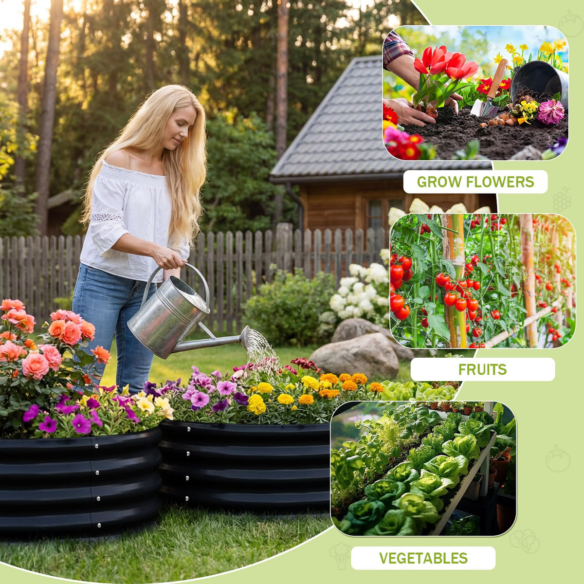 AHEONLAR bed creates a neat, defined planting area in your garden.