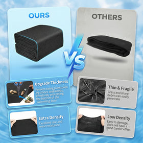 AHEONLAR slip-resistant bottom pad enhances pool safety.