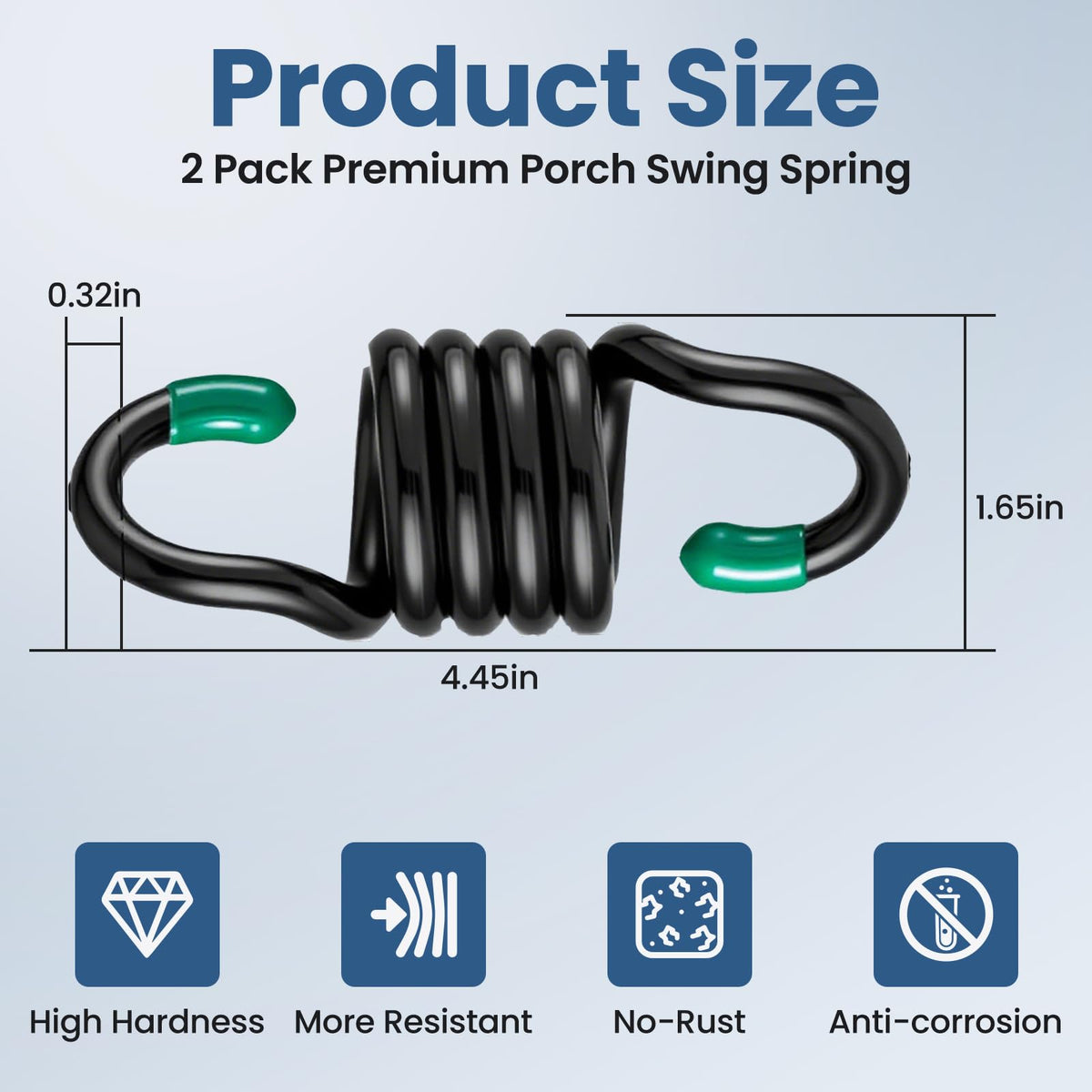 Aheucndg hammock hanging kit showing 1300lbs capacity for sturdy outdoor setups.