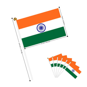 AhfuLife bright coloured India flag ready for indoor and outdoor decorations.