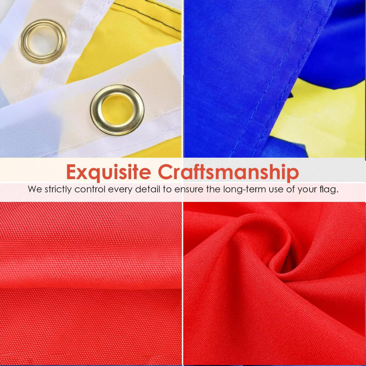 AhfuLife Ecuador flag's vivid colors enhance parades and events