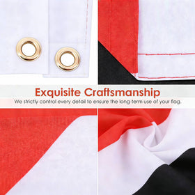Fade-resistant polyester keeps bright colors in sun on AhfuLife flag.
