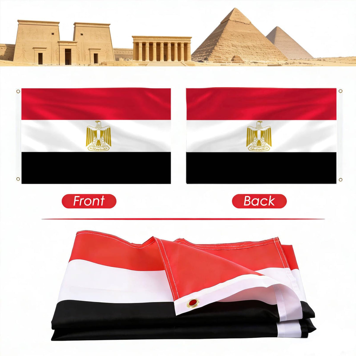 AhfuLife Egypt flag 1-pack option for compact display.