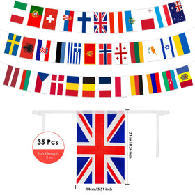 AhfuLife bunting close-up shows durable polyester fabric and fade resistance