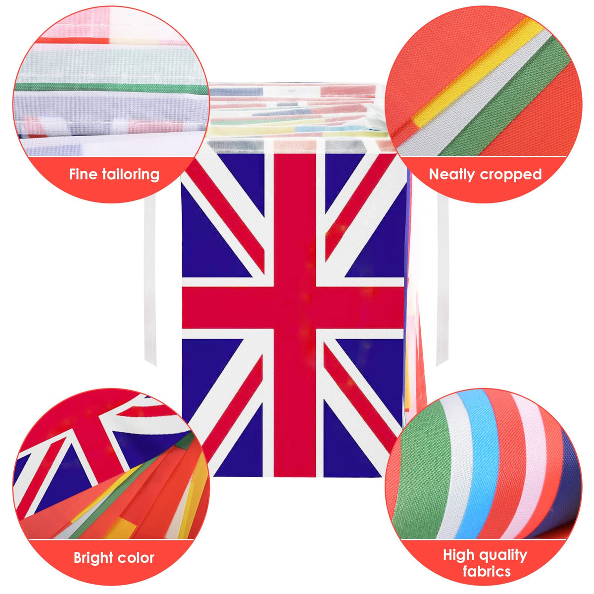AhfuLife bunting length provides ample coverage for large celebrations