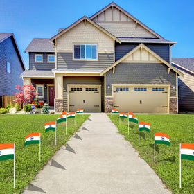 AhfuLife India flag decor enhances home gardens and events.