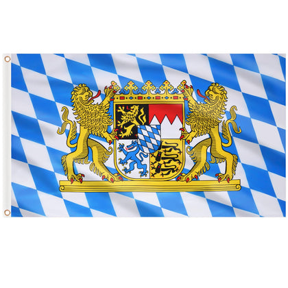 AhfuLife Oktoberfest flag front view for vibrant beer tent decor.