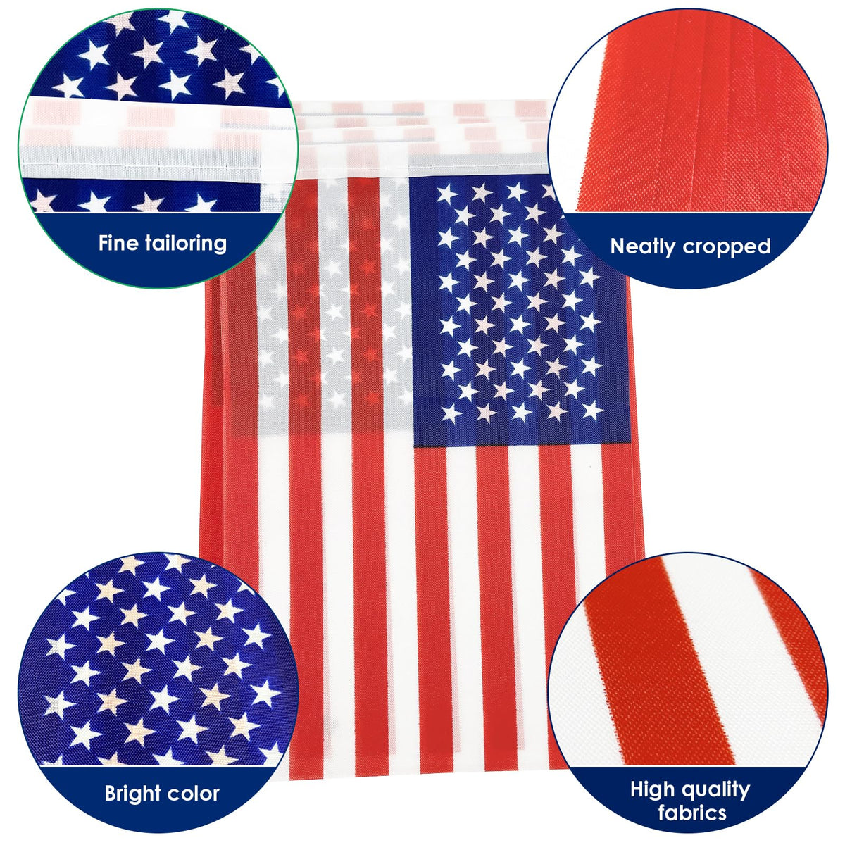 AhfuLife outdoor waterproof patriotic bunting durable for outdoor celebrations