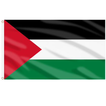 AhfuLife Palestine flag 3x5ft for outdoor display with sturdy fabric.