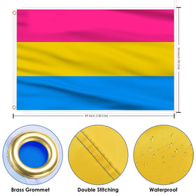 AhfuLife flag brass eyelets enable secure outdoor hanging.