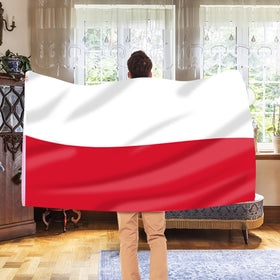 AhfuLife Polish Flag durable fabric resists fading and deformation