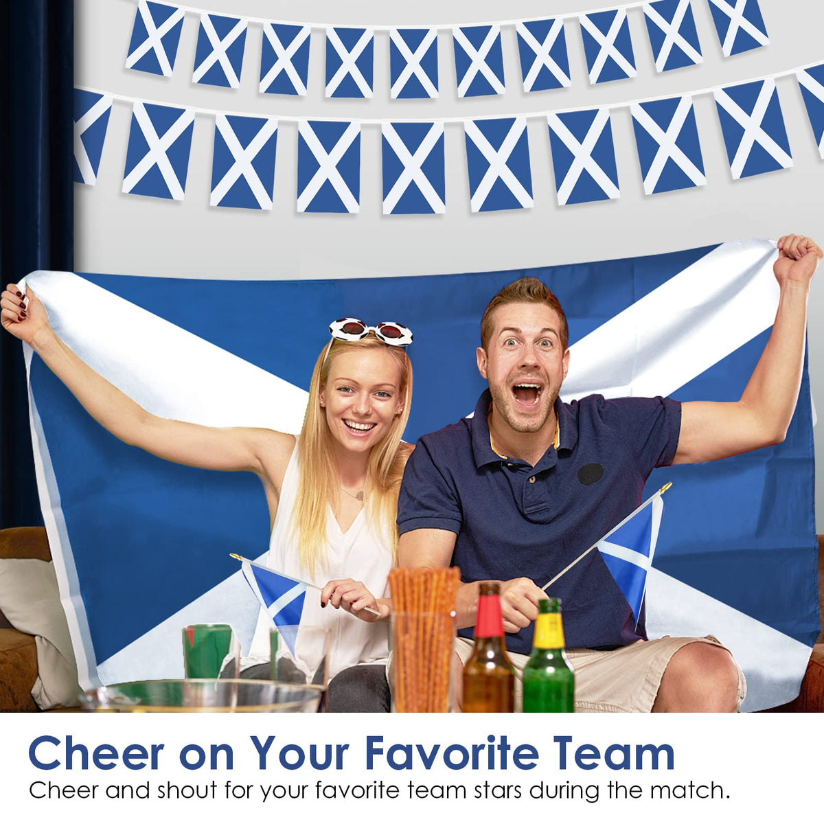 Great for events like St Andrew's Day and major sporting occasions.