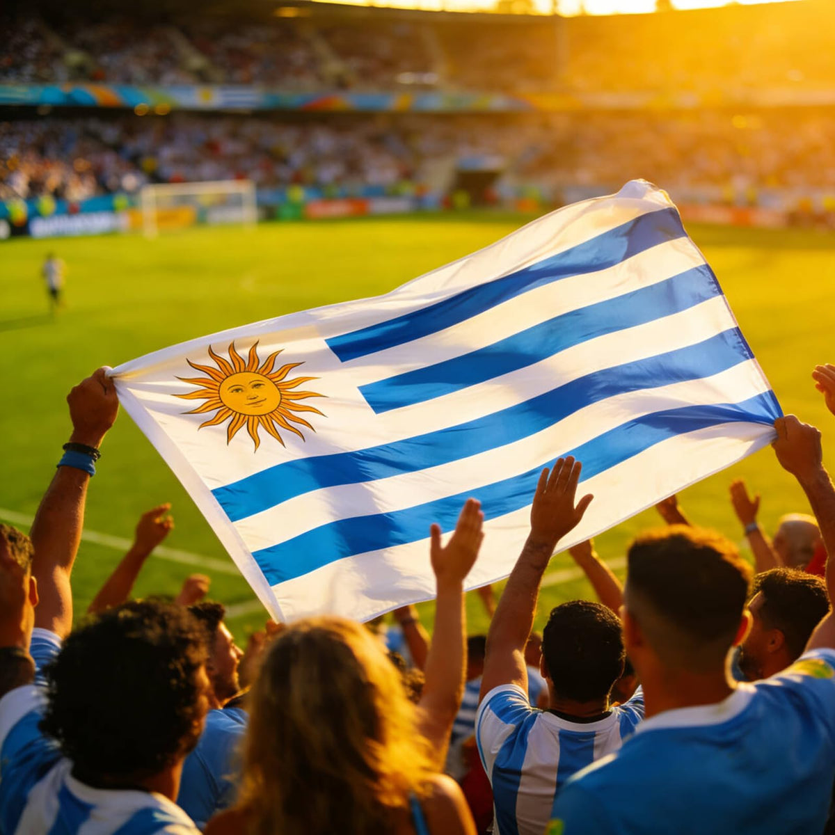 AhfuLife Uruguay flag suitable for indoor and outdoor spaces.