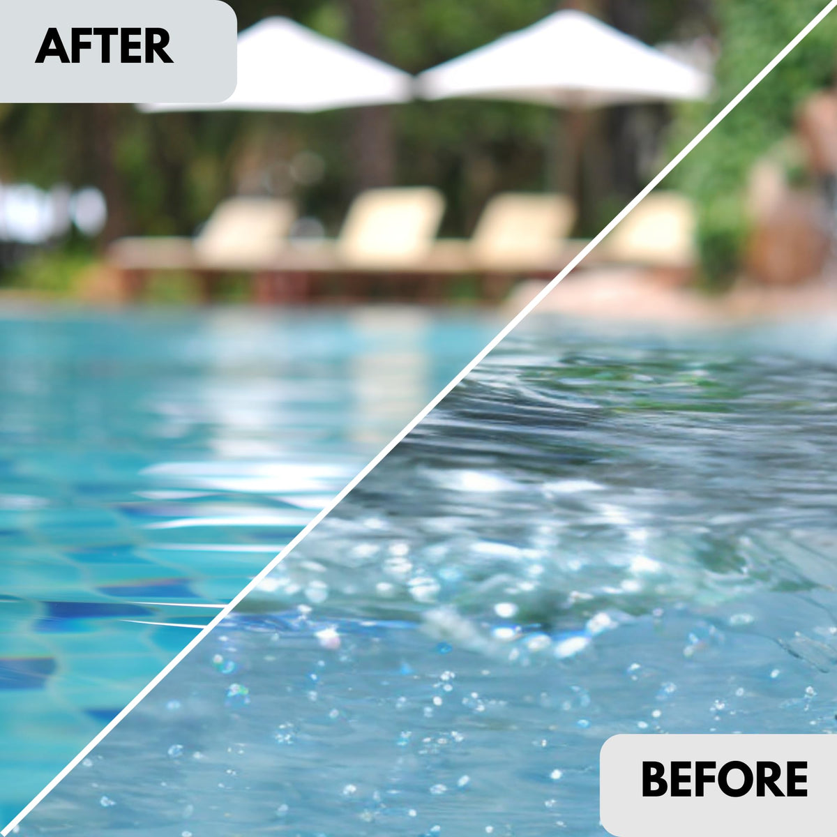 Ahh-Some user enjoys clear spa water after foam elimination