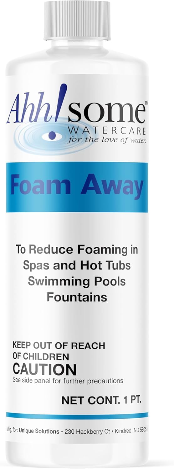 Ahh-Some Water Care foam eliminator bottle pour for rapid spa foam control