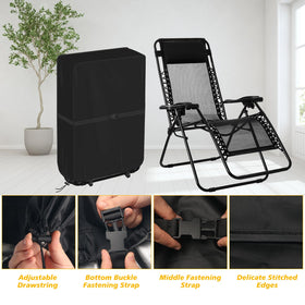AHIER windproof chair cover with fixed rope keeps chairs secure