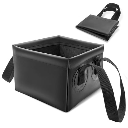 AHIER collapsible dunk tank opened for grill brush cleaning with stable base