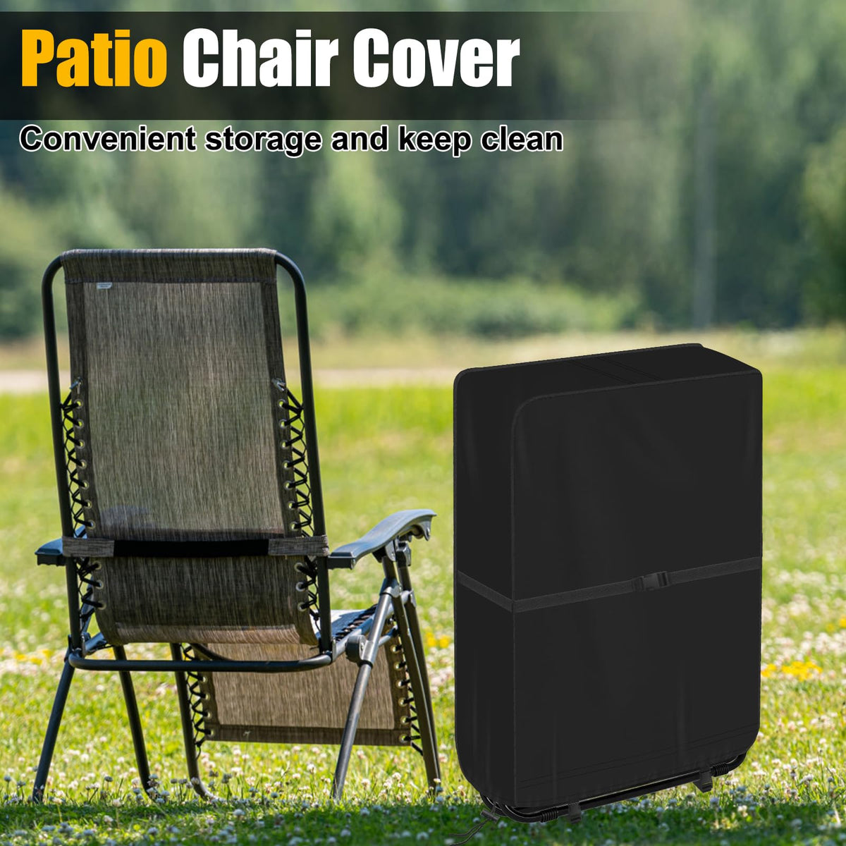AHIER fold-resistant cover shown stored in the included bag.