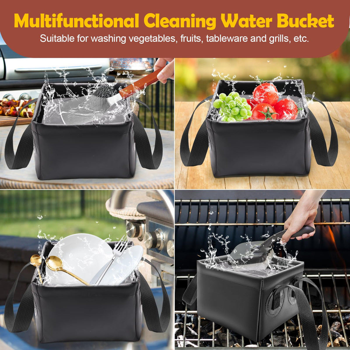 AHIER dunk tank used for cleaning vegetables, fruits, and tableware outdoors