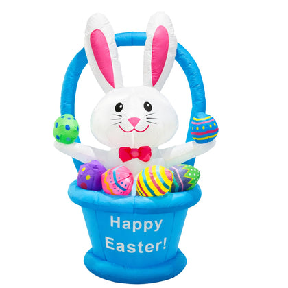 Ahititi Easter inflatable bunny 6ft for dramatic yard decoration