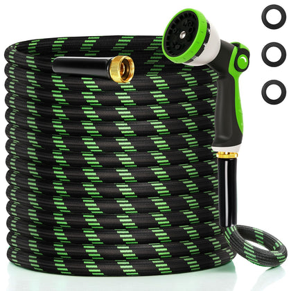 Ahititi garden hose 75 ft outer coating, durable and weather-ready for year-round watering.