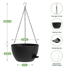 AHJZO self-watering indicator shows water level for simple monitoring.