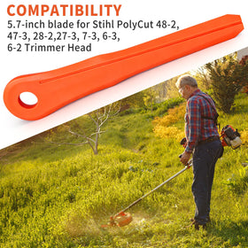 AHKWK 30-pack replacement blades ready for ongoing lawn maintenance.