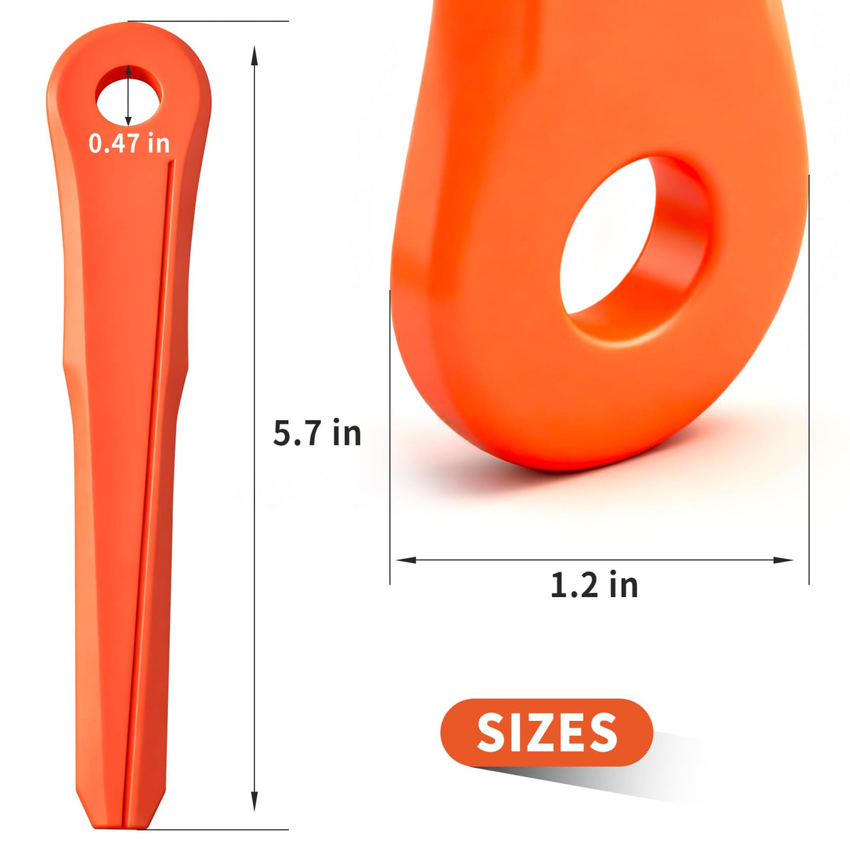 AHKWK PolyCut-compatible blades installed on a Stihl trimmer for clean edges.