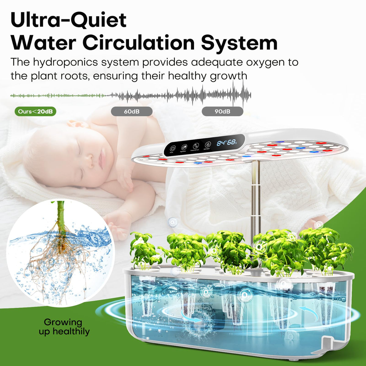 Ahopegarden 5L water tank with transparent level indicator