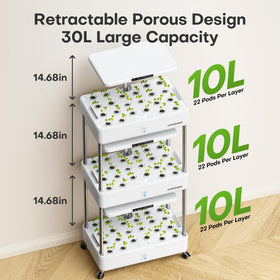 Ahopegarden collapsible frame allows quick setup in small spaces.