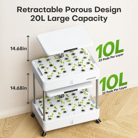 Ahopegarden hydroponics system collapsible-frame saves space