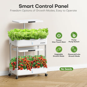 Ahopegarden hydroponics system two-tanks design enables diverse crops