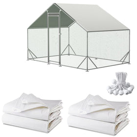Ahpuhtan chicken coop cover offering waterproof and UV protection for outdoor runs