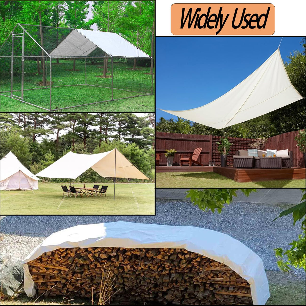 Ahpuhtan two-pack chicken coop cover for seasonal protection